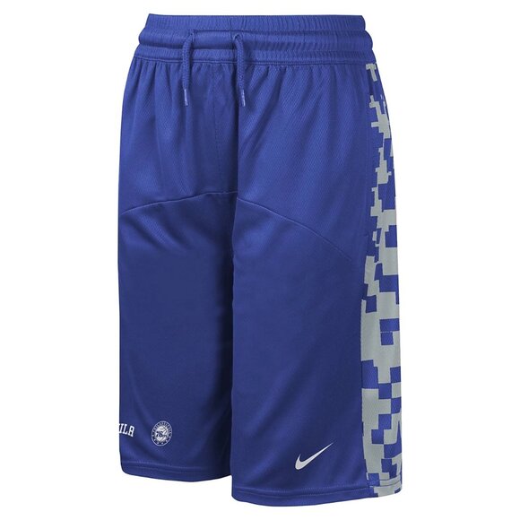 BNWT YOUTH NIKE PHILADELPHIA 76ERS COURTSIDE STARTING FIVE TEAM SHORTS US SZ XL - Picture 2 of 3